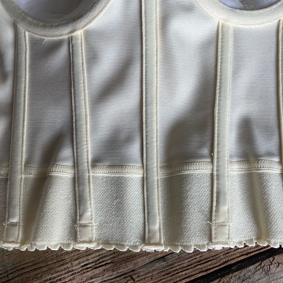 Dominique Ivory Beige Long Line Bustier Bra 34A - Picture 7 of 8